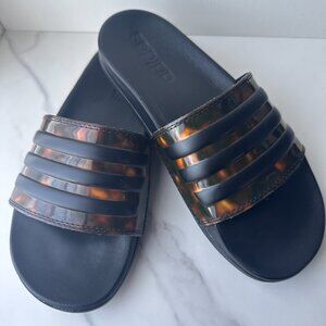Adidas adilette comfort slidesTortoise Size:5
